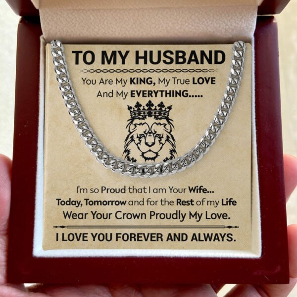 Cuban Chain Card for Your Cherished Husband