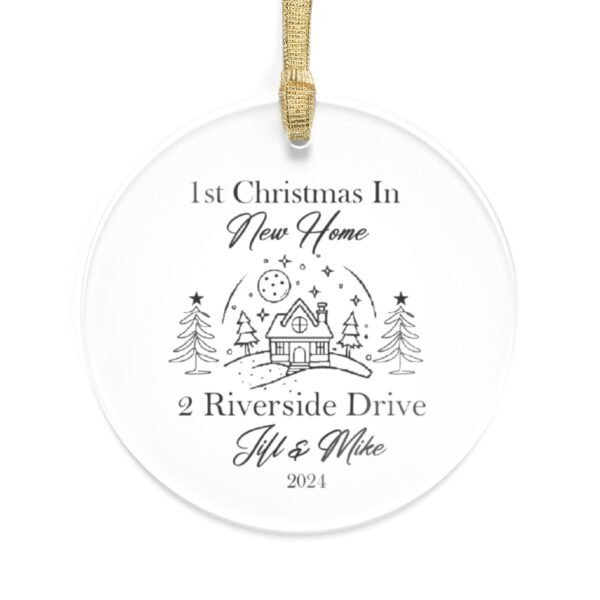 Christmas Holiday Circle Acrylic Ornaments by Printify with Canva!