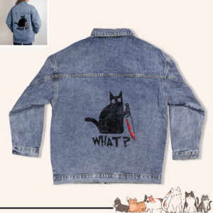 Women's DTG Denim Jacket Design in Oversized Style!