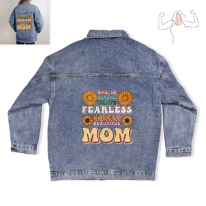 DTG Denim Jacket Design for Women, Oversized Fit!