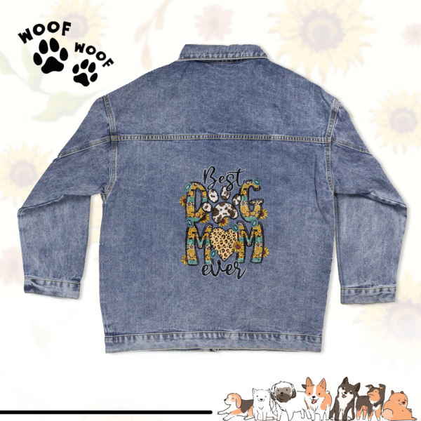 Edit your Oversized Women's DTG Denim Jacket in Photoshop for a custom look!