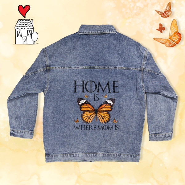 Personalize this Oversized Women's DTG Denim Jacket with Photoshop!