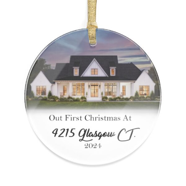 Printify Christmas Circle Acrylic Ornaments Designed with Canva!