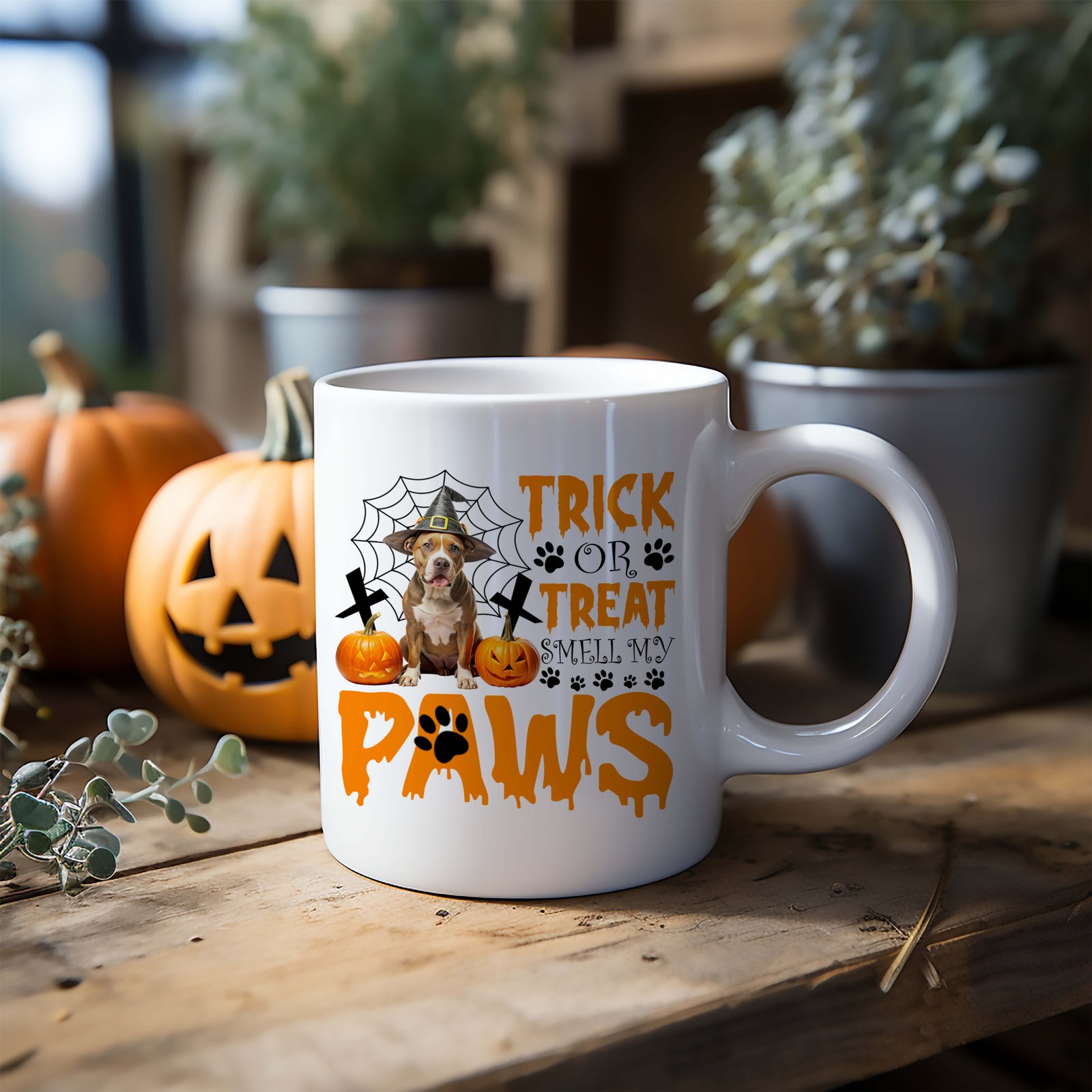 Halloween-Themed Gearbubble Mug Design with Canva Flexibility!