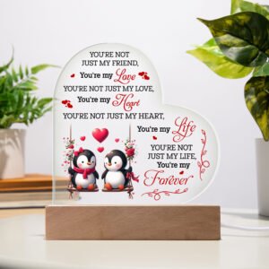 Valentine's Day Heart Acrylic Plaque – Canva Design by ShineOn!