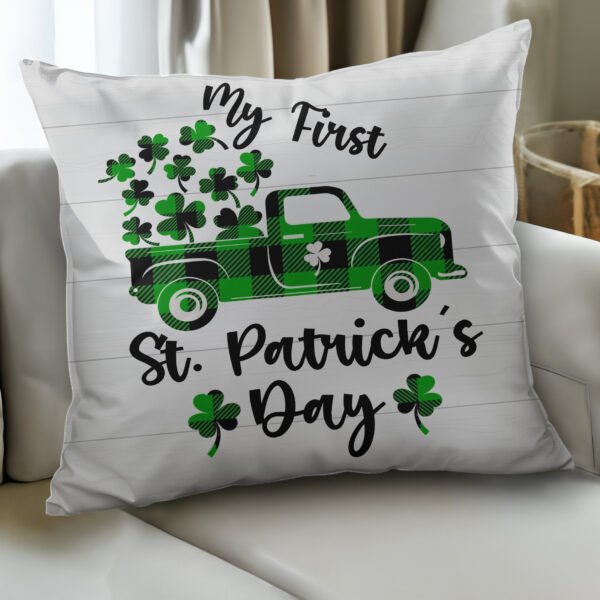 15 St.Patrick's Day Pillow Designs With Canva Editable! - Image 13