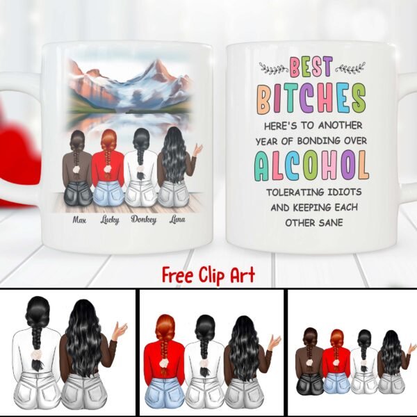 Customizable 12 Mug Design Bundle with Free Clipart – Canva Editable! - Image 13