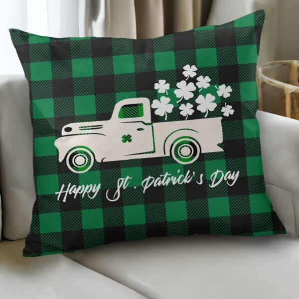 15 St.Patrick's Day Pillow Designs With Canva Editable! - Image 2