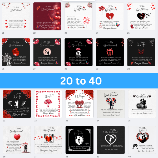 112 ShineOn Valentine Message Card Background Designs Canva Editable! - Image 4