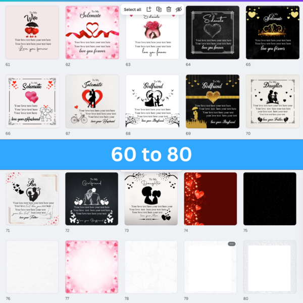 112 ShineOn Valentine Message Card Background Designs Canva Editable! - Image 6