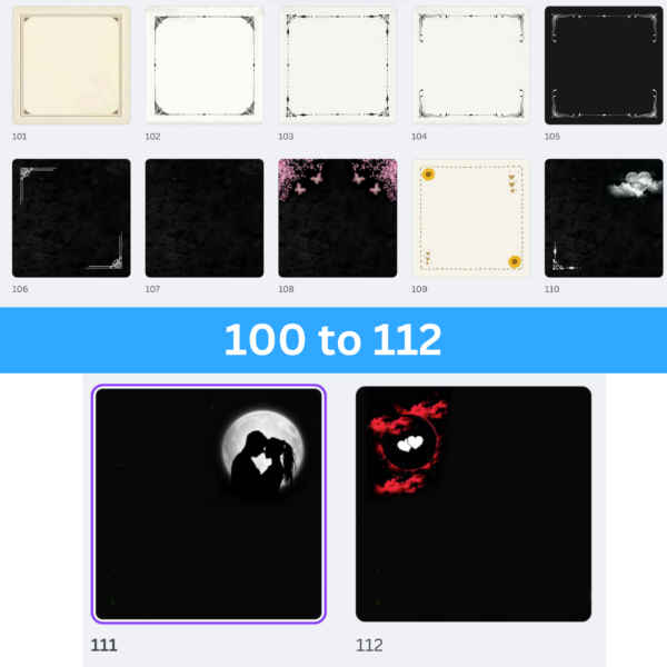 112 ShineOn Valentine Message Card Background Designs Canva Editable! - Image 8