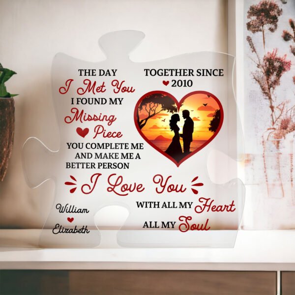 ShineOn Valentine Puzzle Acrylic Design With Canva..!