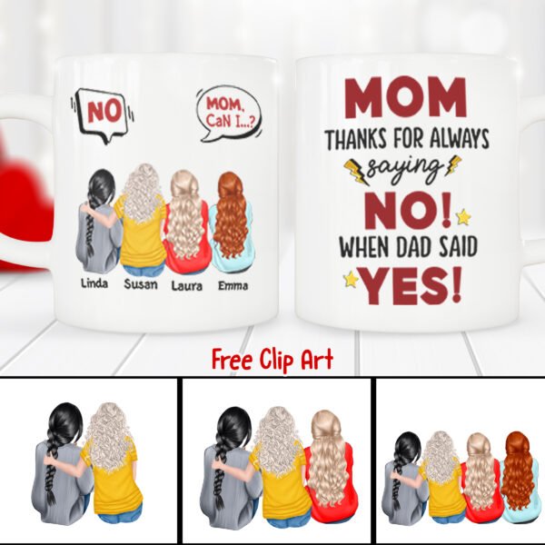 7 Customizable Mug Design Bundle with Free Clipart – Canva Editable! - Image 3