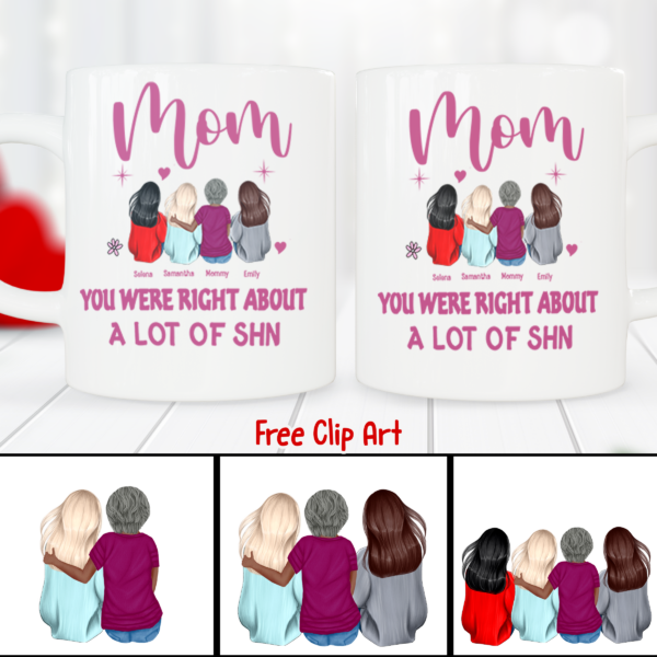 7 Customizable Mug Design Bundle with Free Clipart – Canva Editable! - Image 4