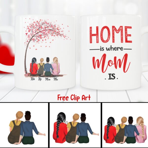 7 Customizable Mug Design Bundle with Free Clipart – Canva Editable! - Image 5