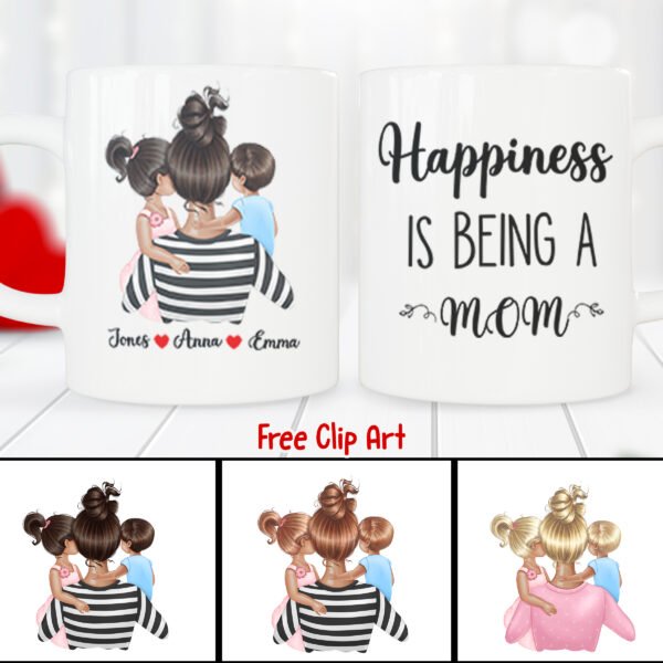 7 Customizable Mug Design Bundle with Free Clipart – Canva Editable! - Image 6