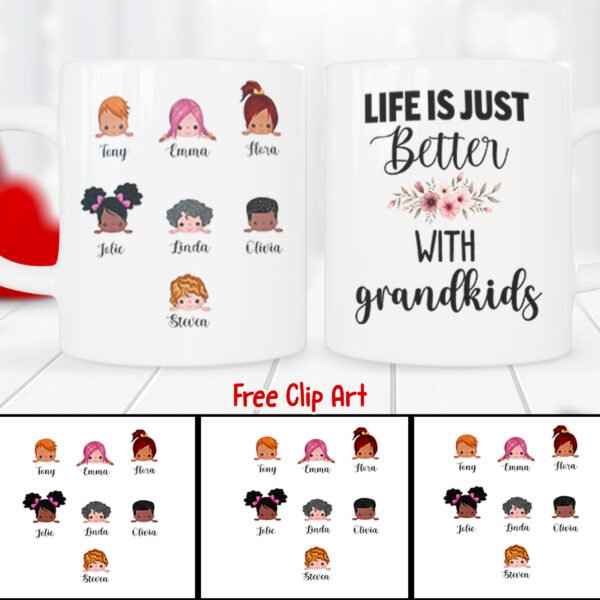 7 Customizable Mug Design Bundle with Free Clipart – Canva Editable! - Image 7